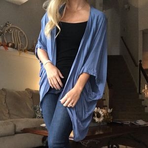 Blue cardigan